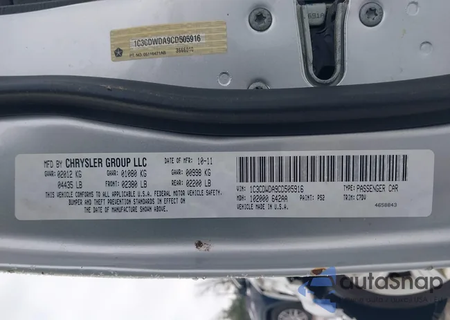 1C3CDWDA9CD505916: 43924086