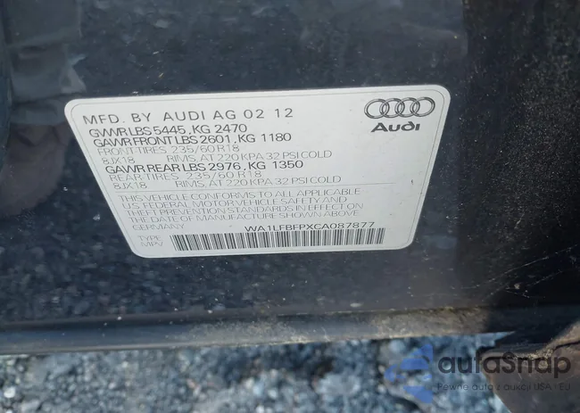 WA1LFBFPXCA087877: 43924200