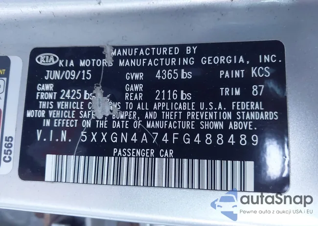 5XXGN4A74FG488489: 43924201