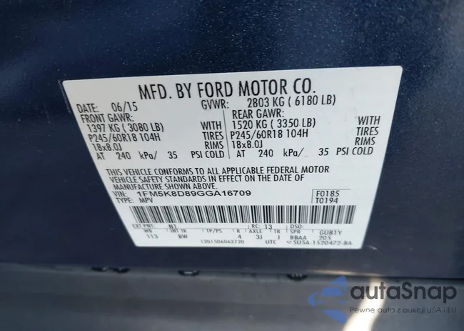 1FM5K8D89GGA16709: 43924202