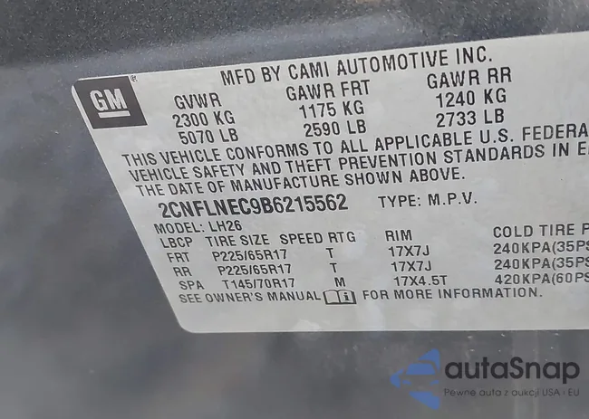 2CNFLNEC9B6215562: 43924224