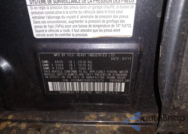 4S3BMBC64B3241375: 43924311