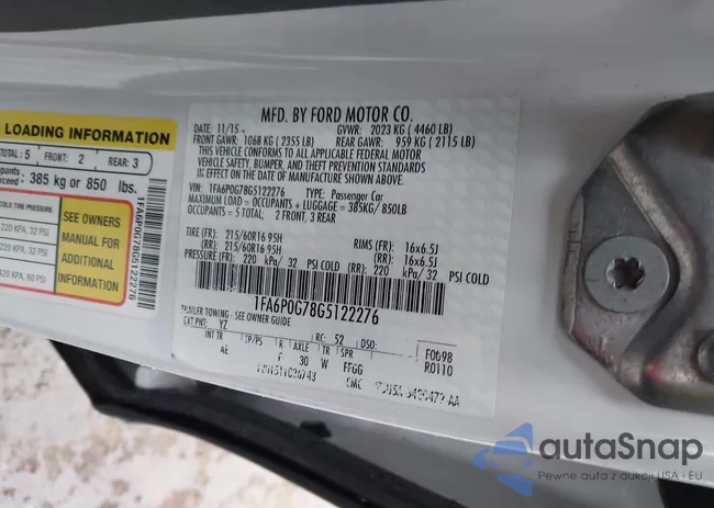 1FA6P0G78G5122276: 43924357