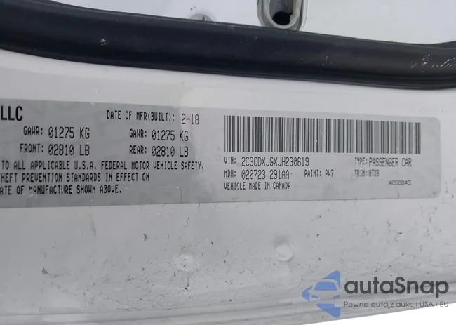 2C3CDXJGXJH230619: 43923473