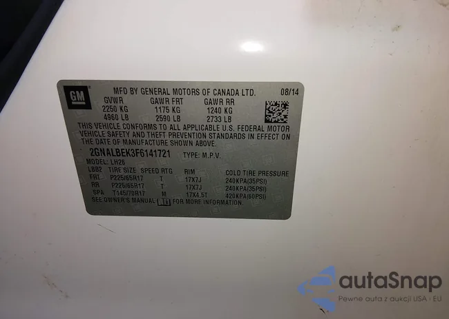 2GNALBEK3F6141721: 43923558