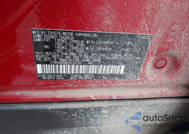 JTMABABA4PA018189: 43923566