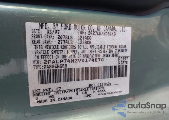 2FALP74W2VX174070: 43923674