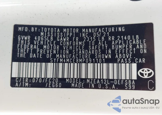 5YFM4MCE8MP091101: 43923680