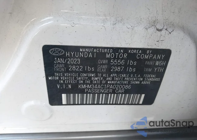 KMHM34AC1PA020086: 43924825