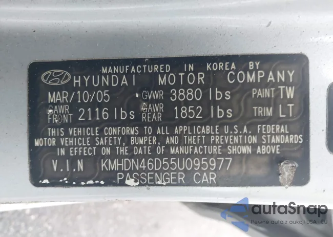 KMHDN46D55U095977: 43924840