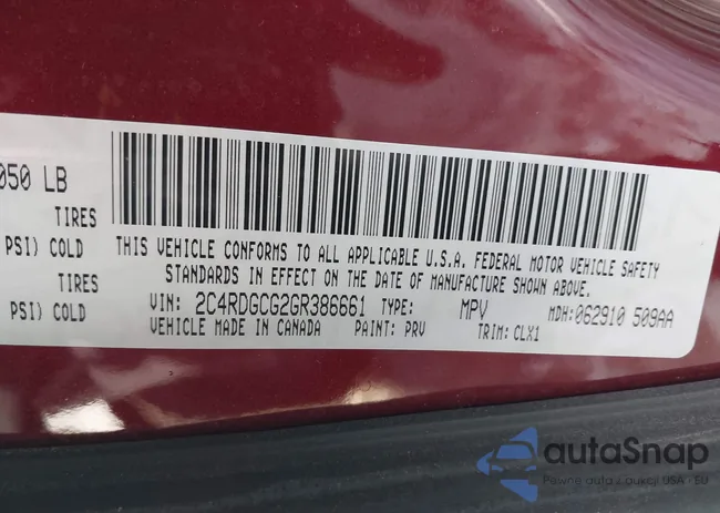 2C4RDGCG2GR386661: 43924992