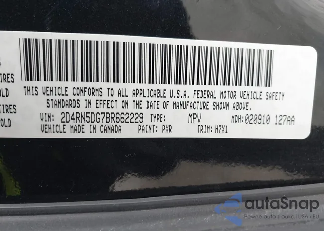 2D4RN5DG7BR662229: 43925017