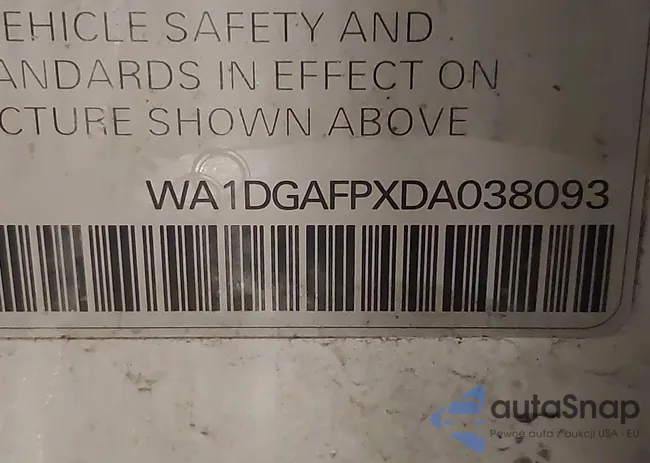 WA1DGAFPXDA038093: 43925019