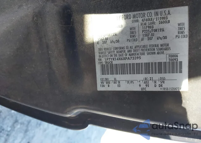 1FTYR14X6XPA73395: 43925339