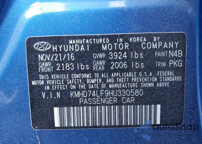 KMHD74LF9HU330580: 43924391