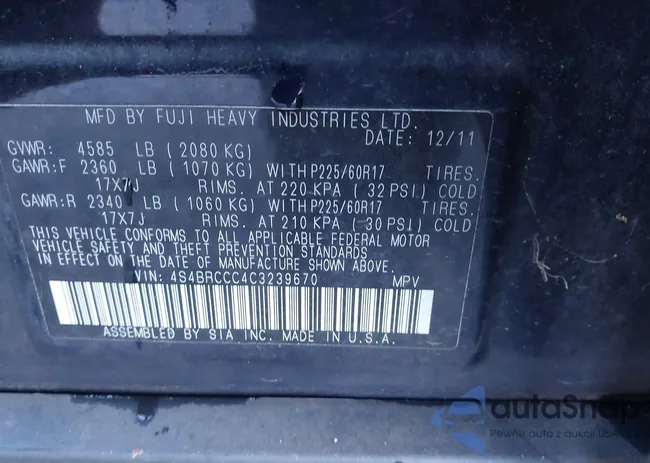 4S4BRCCC4C3239670: 43924462