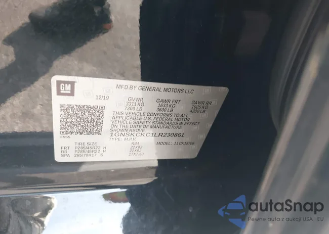 1GNSKCKC1LR230861: 43924558