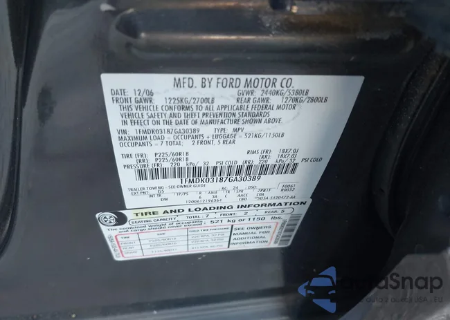 1FMDK03187GA30389: 43924720