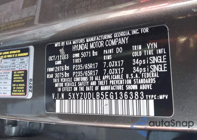 5XYZUDLB5EG136383: 43924747