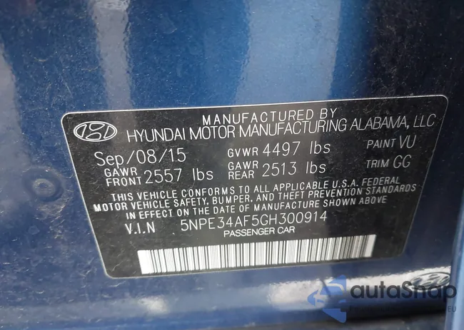 5NPE34AF5GH300914: 43926004