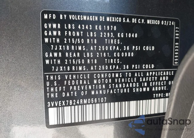 3VVEX7B24RM056107: 43926064