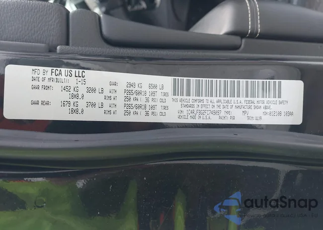 1C4RJFBG2FC749097: 43926244