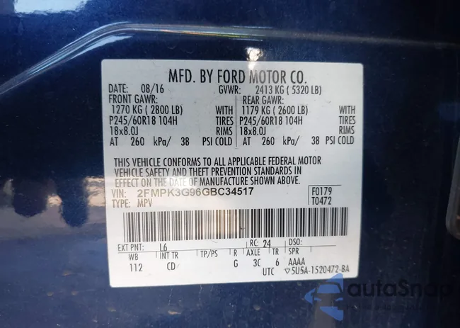 2FMPK3G96GBC34517: 43926261