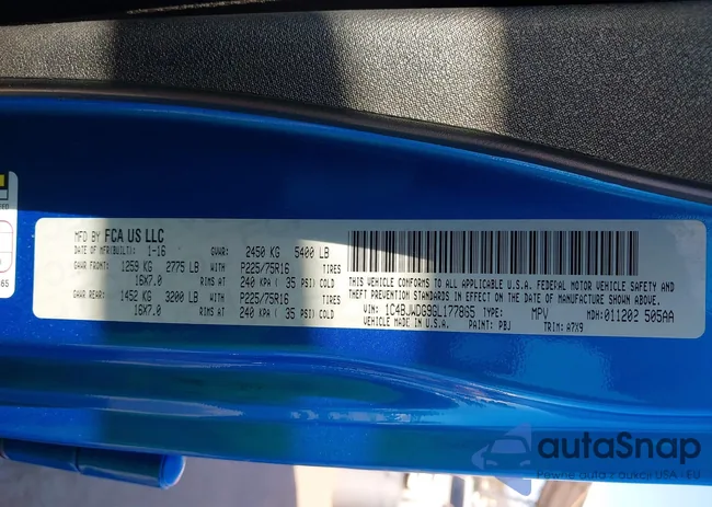 1C4BJWDG9GL177865: 43926270