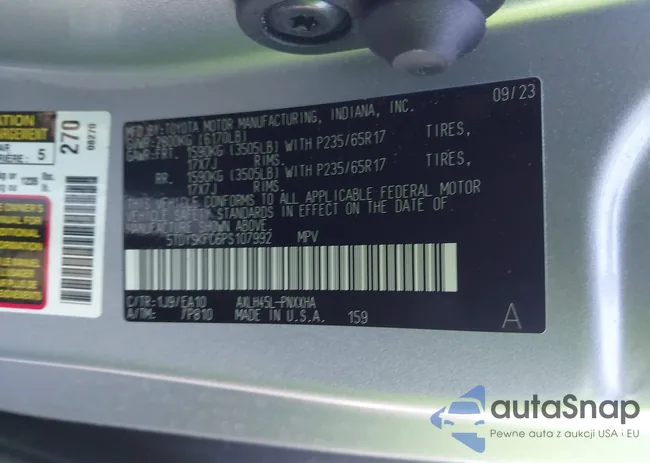 5TDYSKFC6PS107992: 43925486