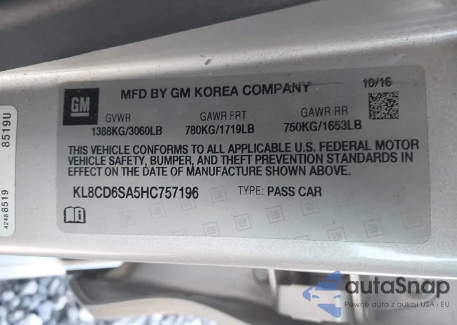 KL8CD6SA5HC757196: 43925513