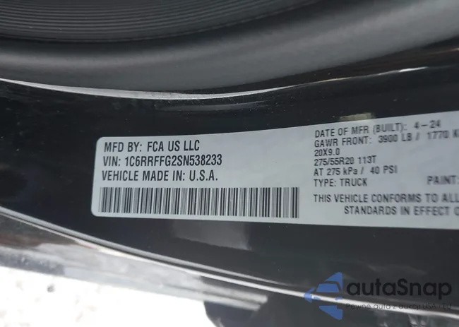 1C6RRFFG2SN538233: 43925544