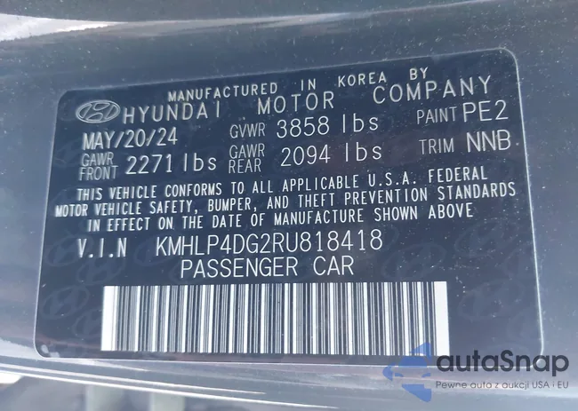 KMHLP4DG2RU818418: 43925697