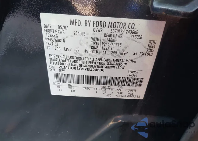 2LMDU68C97BJ24638: 43925738