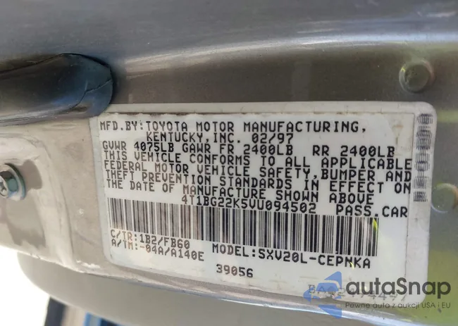 4T1BG22K5VU094502: 43926799