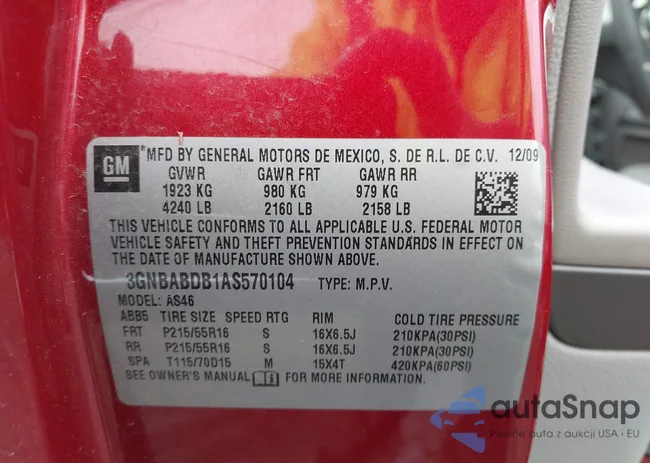 3GNBABDB1AS570104: 43926954