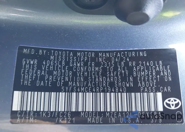 5YFS4MCE4RP194840: 43926967