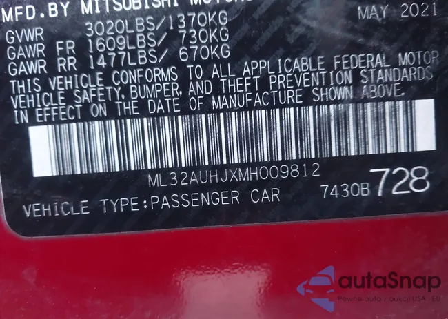 ML32AUHJXMH009812: 43927016