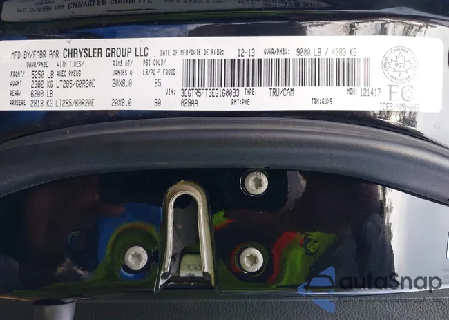 3C6TR5FT3EG160093: 43927065