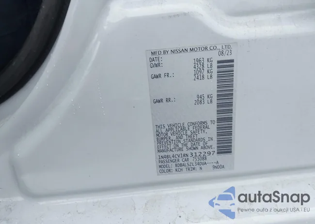 1N4BL4CV1RN312297: 43927086