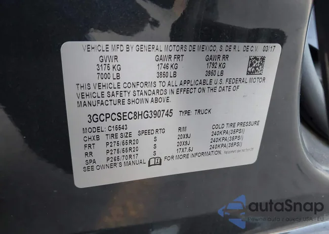 1GCPYFED5MZ269814: 43927106