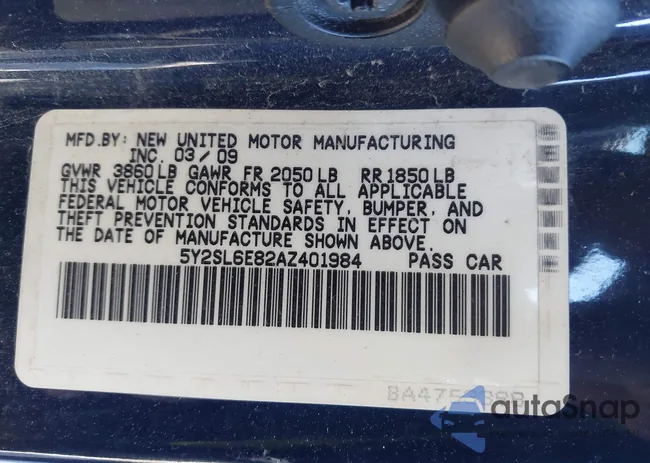 5Y2SL6E82AZ401984: 43927127