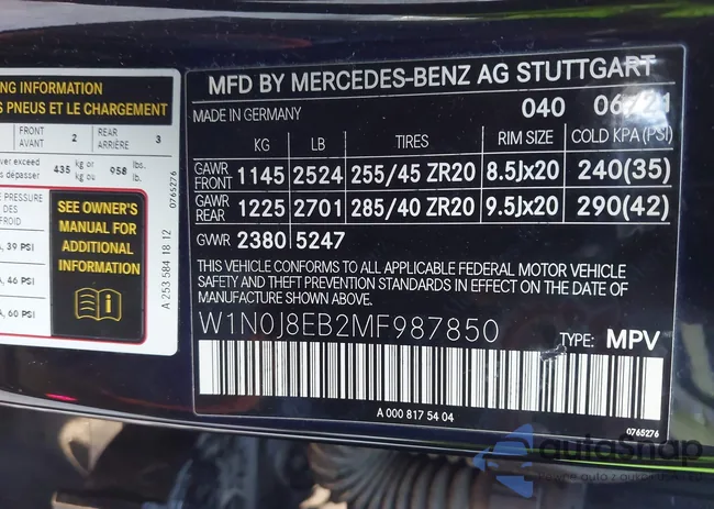 W1N0J8EB2MF987850: 43927181