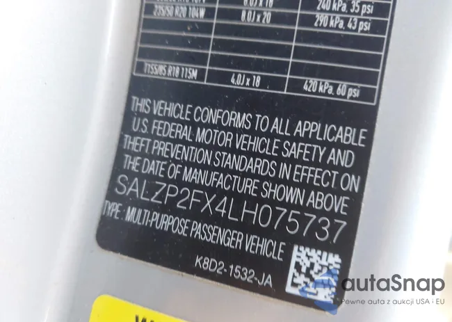 SALZP2FX4LH075737: 43927335