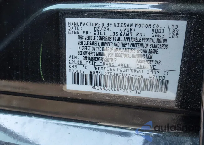 3N1AB8CV6RY307912: 43926398