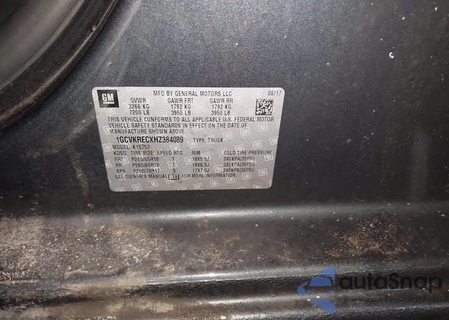 1GCVKRECXHZ384089: 43926408