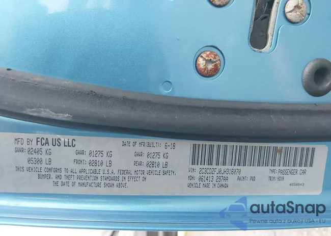 2C3CDZFJ0JH316070: 43926417