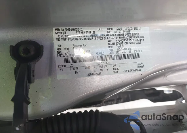 1FADP3F25EL387812: 43926572