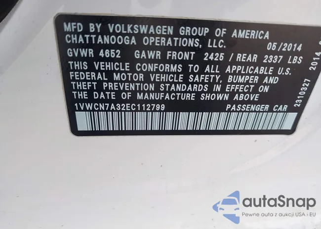 1VWCN7A32EC112799: 43926760