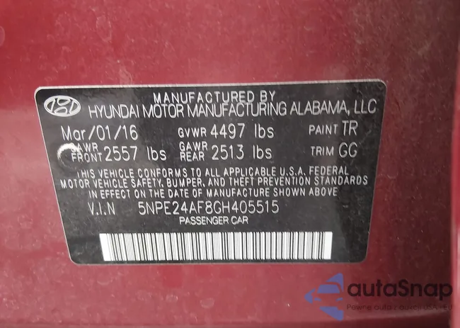 5NPE24AF8GH405515: 43926771