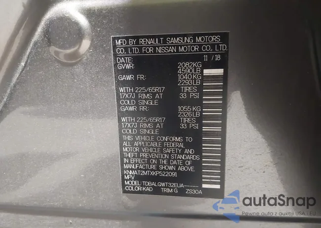 KNMAT2MTXKP522091: 43927793